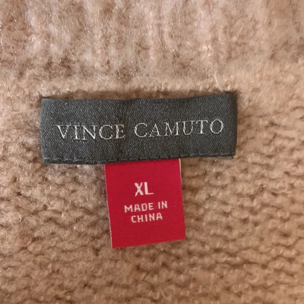 Vince Camuto Umbra Forest Pink Shadow Striped Sweater Size XL